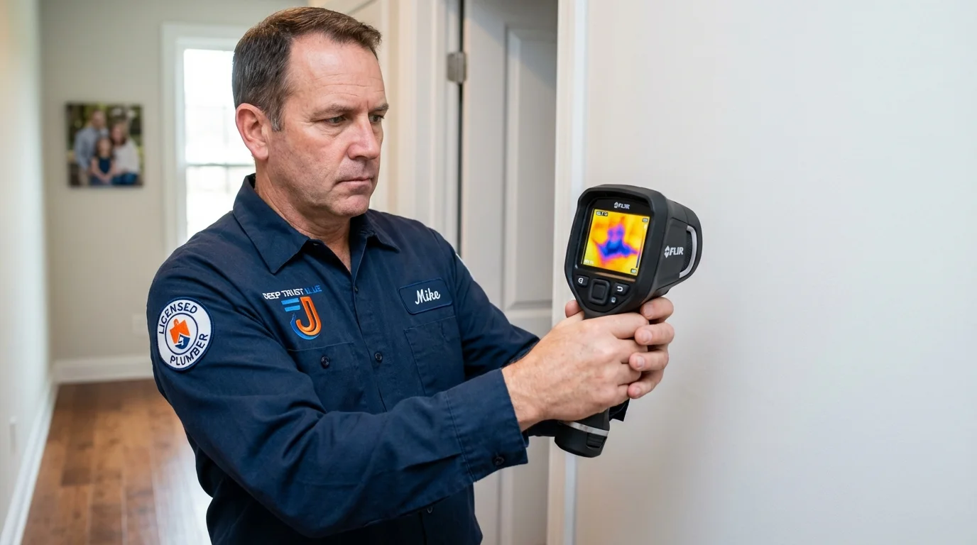 Thermal imaging leak detection by Johns Plumbing LLC in Lawton